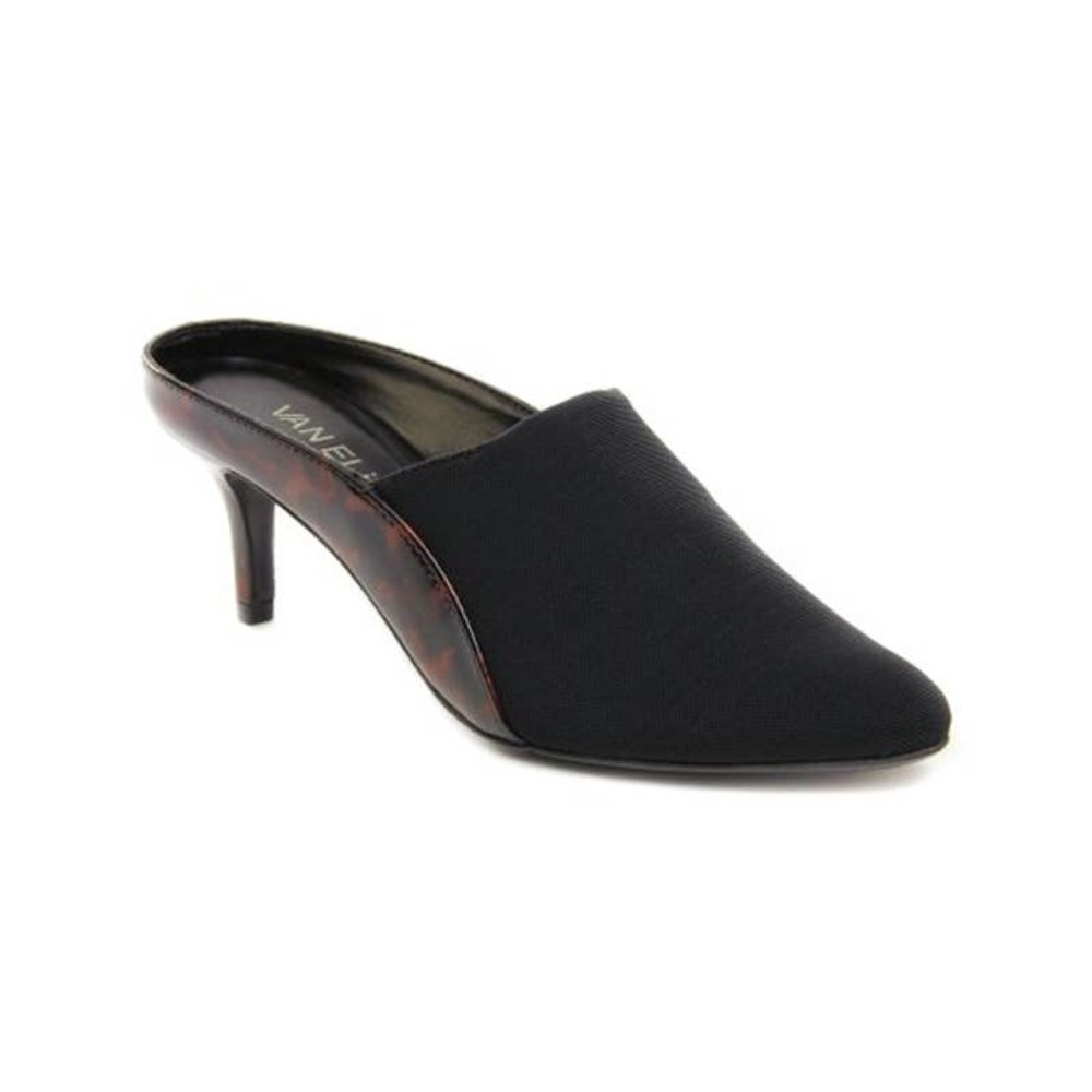 Vaneli Black & Tortoise Lezlie Stretch Pump Size 9W Tortise Shell Patent Leather